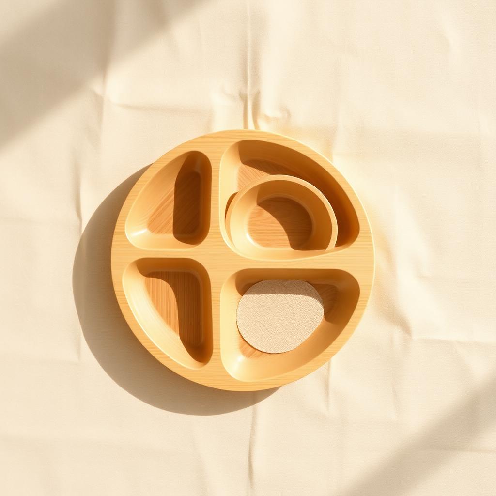 Bamboe kinderbordje & kommetje