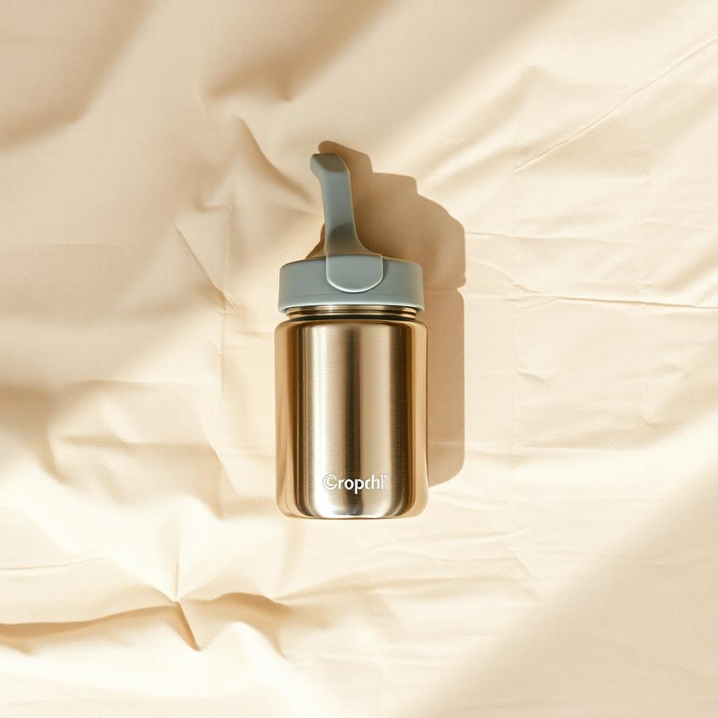 RVS sippy cup met silicone tuit