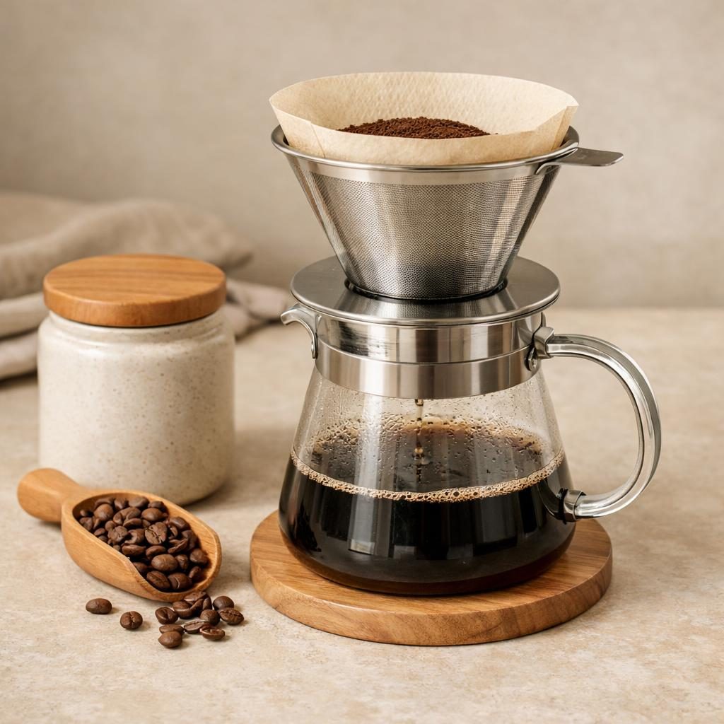 Plasticvrij koffiezetapparaat