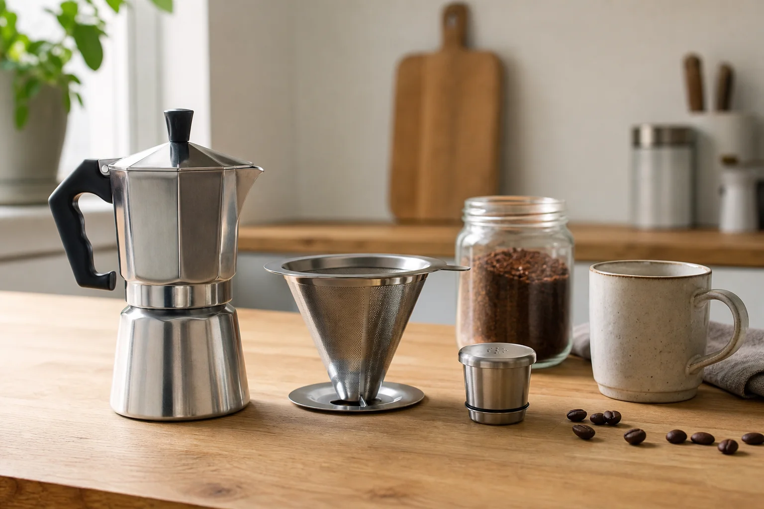 Artikel over koffie & thee: Beste plasticvrije koffiezetter: moka pot, filter of hervulbare capsule?