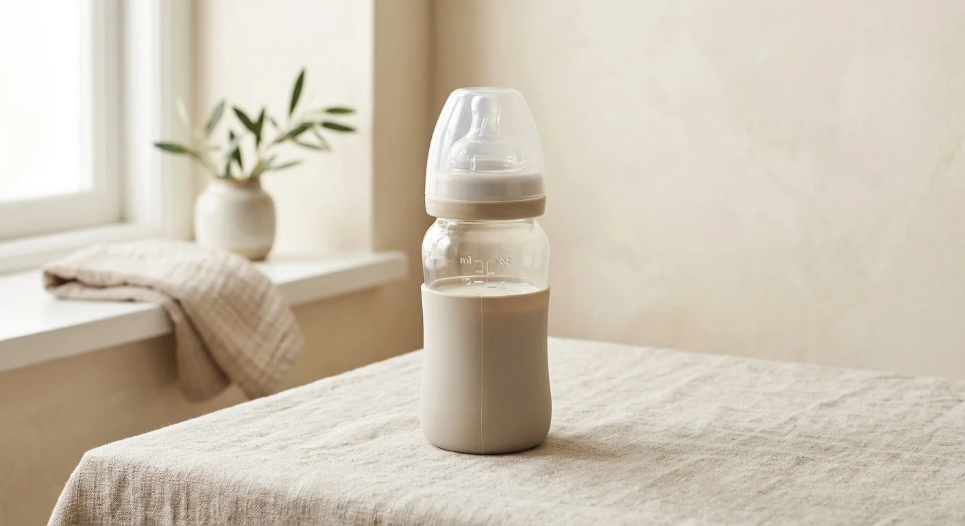 Artikel over babyflessen: Glazen babyfles vs kunststof: temperatuurschokken, breukrisico en BPA‑vrij in de praktijk