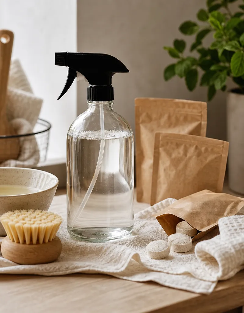 Artikel: Schoonmaakmiddelen zonder plastic: navullen, tabletten of poeder?
