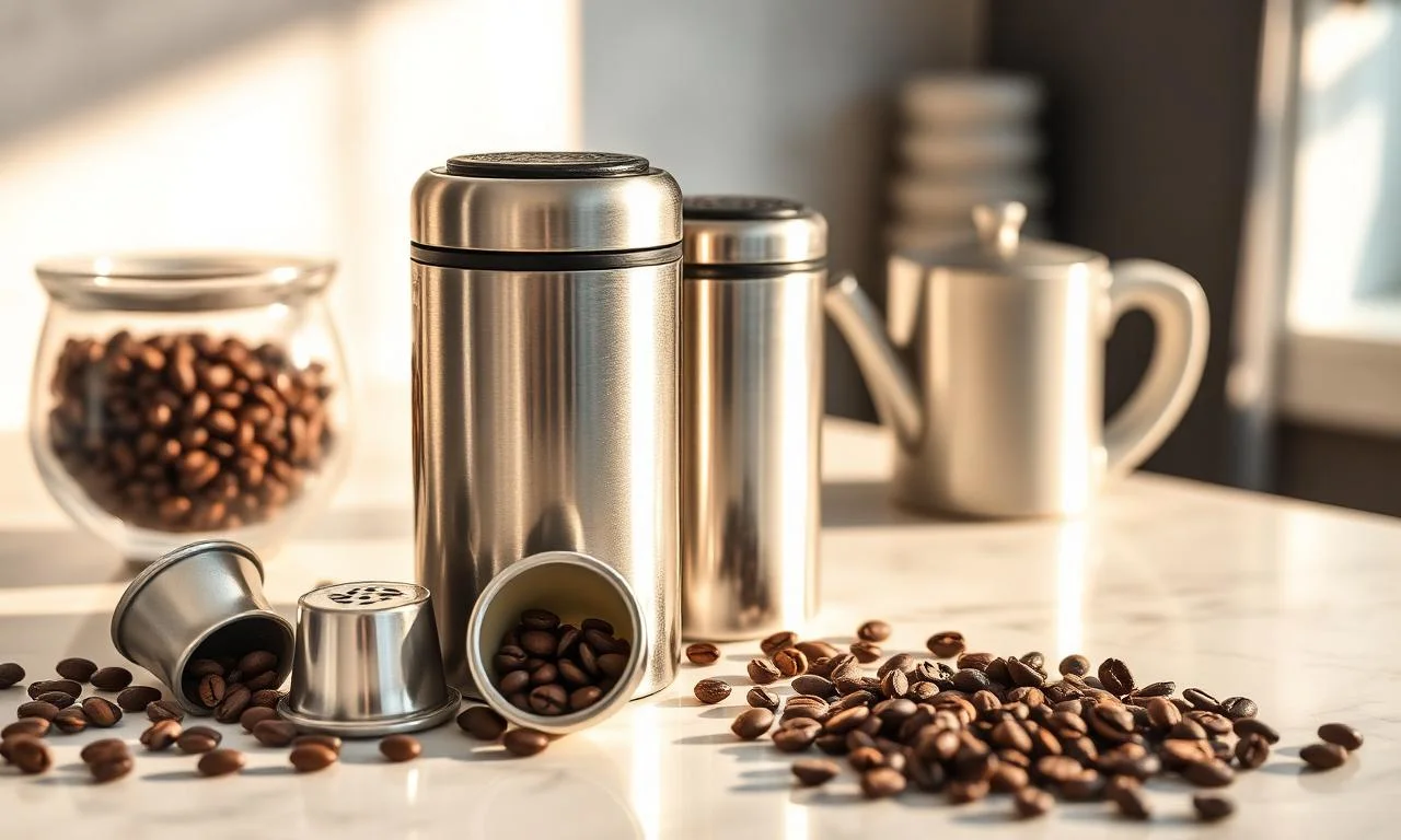 Artikel over koffie & thee: Plastic koffiecapsules vervangen: hervulbare RVS en alternatieven