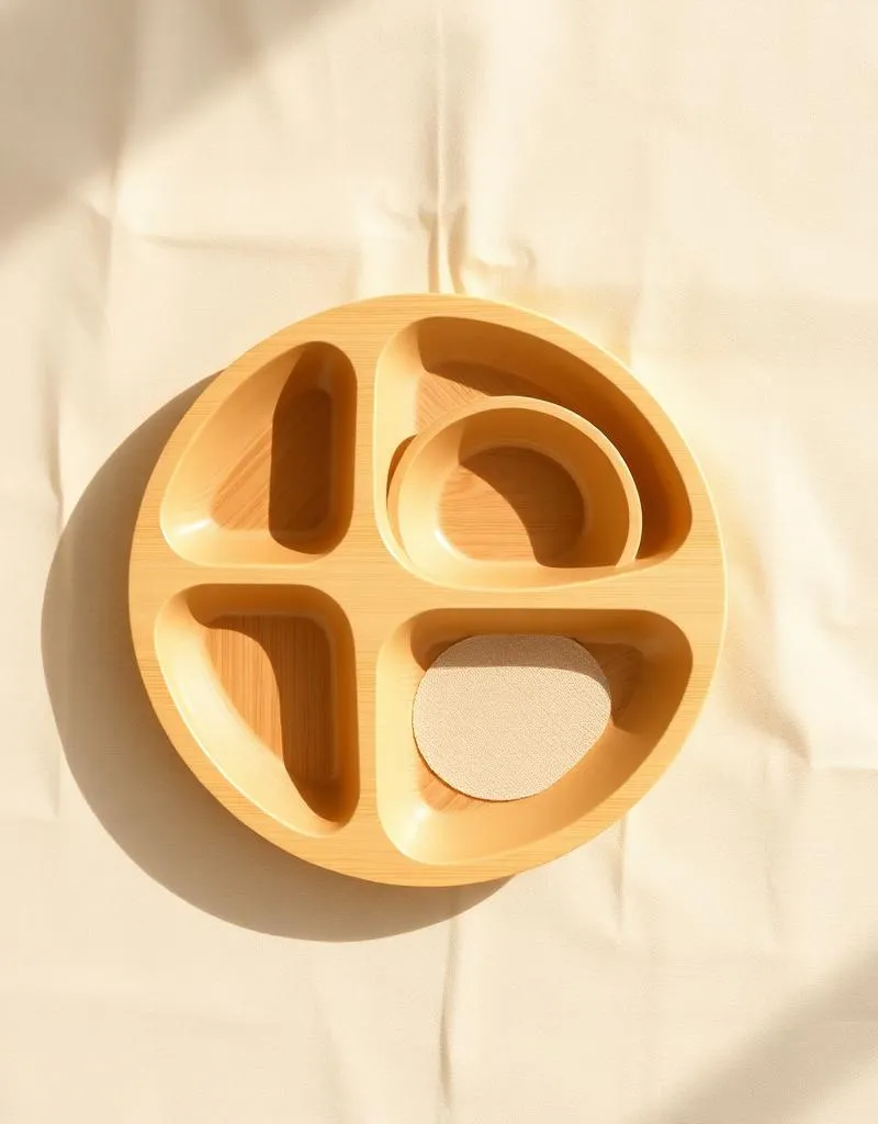 Bamboe kinderbordje & kommetje — plastic-vrij alternatief in Eten & drinken