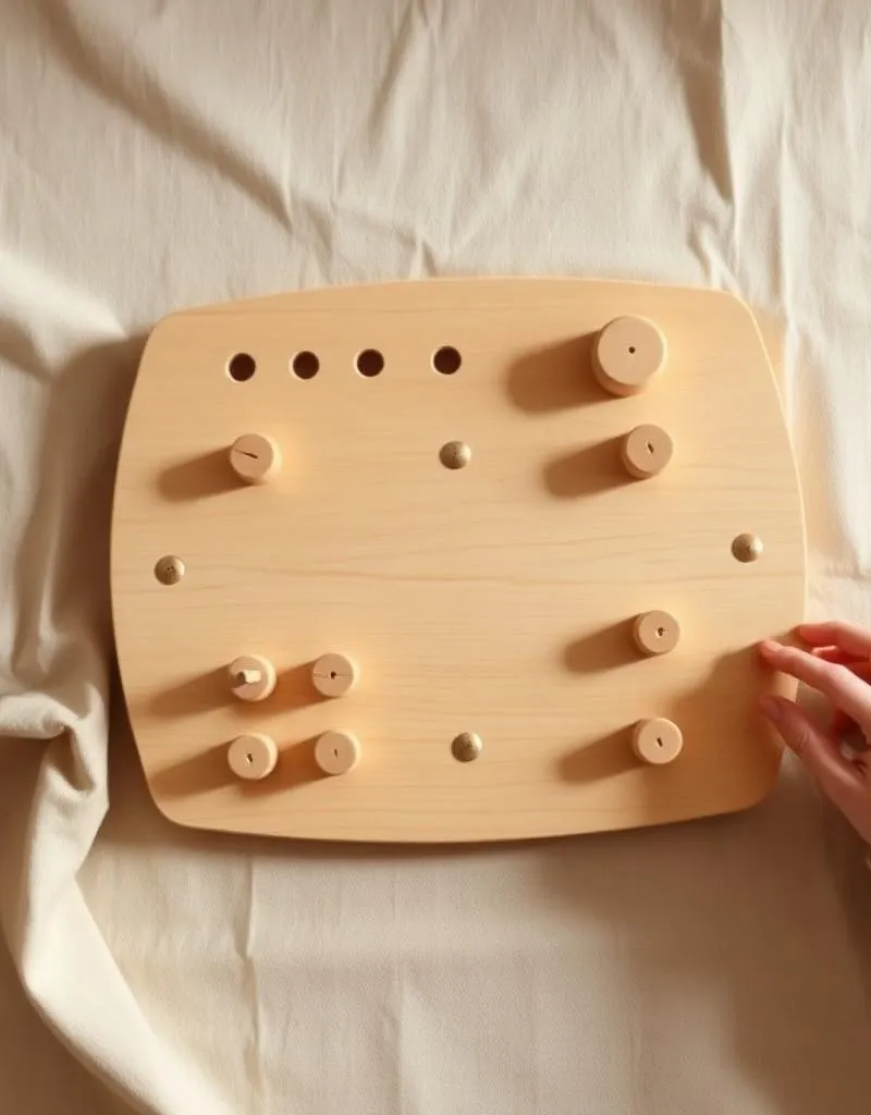 Houten busy board (Montessori) — plastic-vrij alternatief