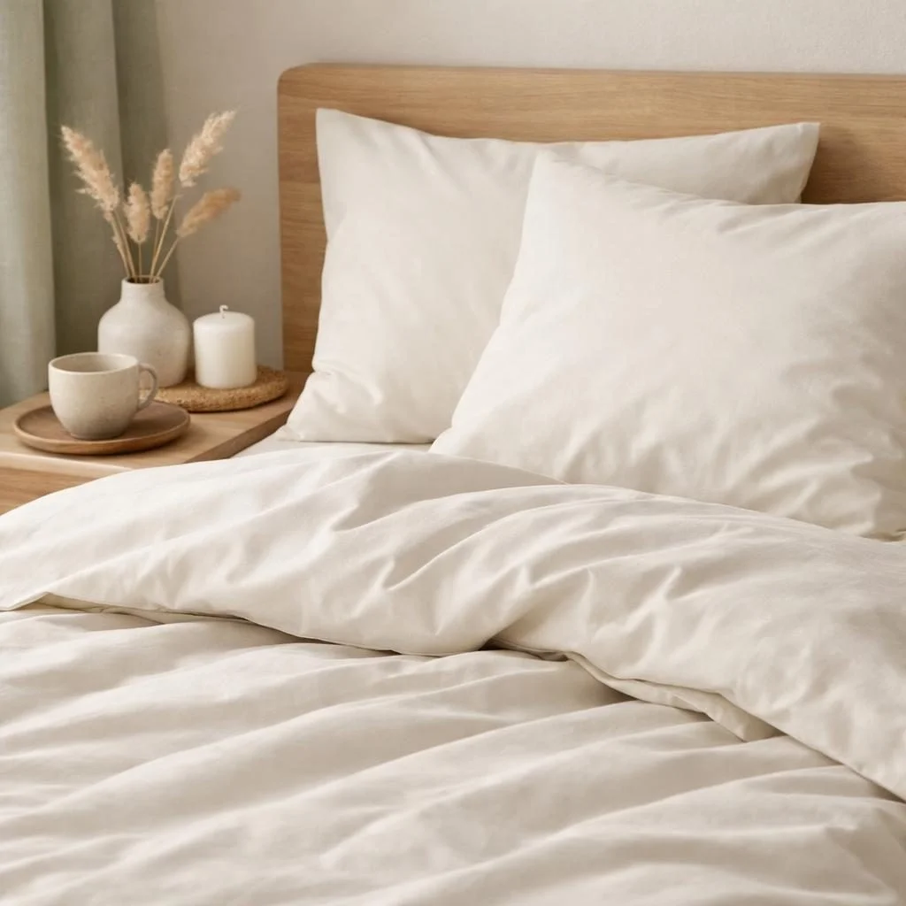 Biokatoen dekbedovertrek — plastic-vrij alternatief in Beddengoed