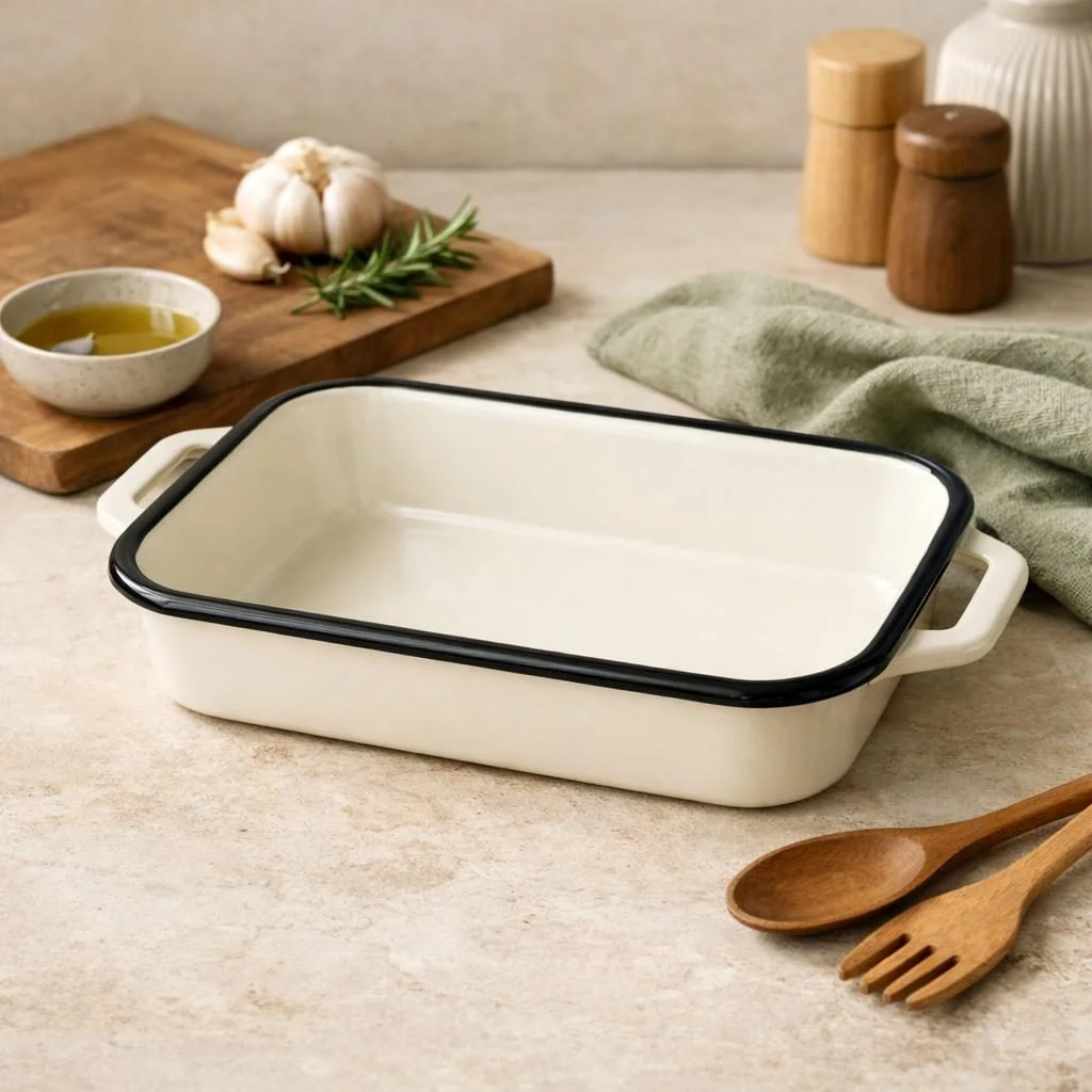 Emaille ovenschaal — plastic-vrij alternatief in Koken & bakken