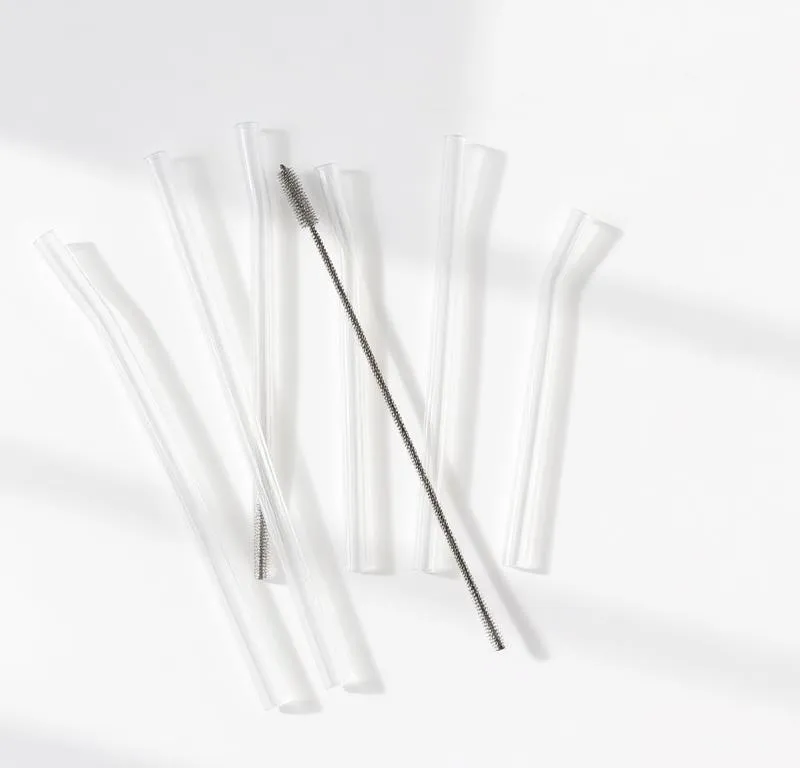 Glazen rietjes — plastic-vrij alternatief in Drinkflessen