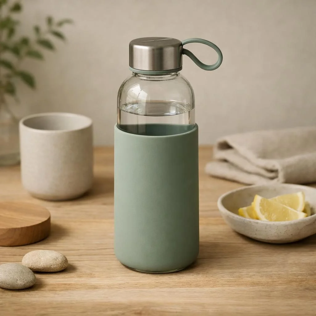 Glazen waterfles — plastic-vrij alternatief in Glazen flessen