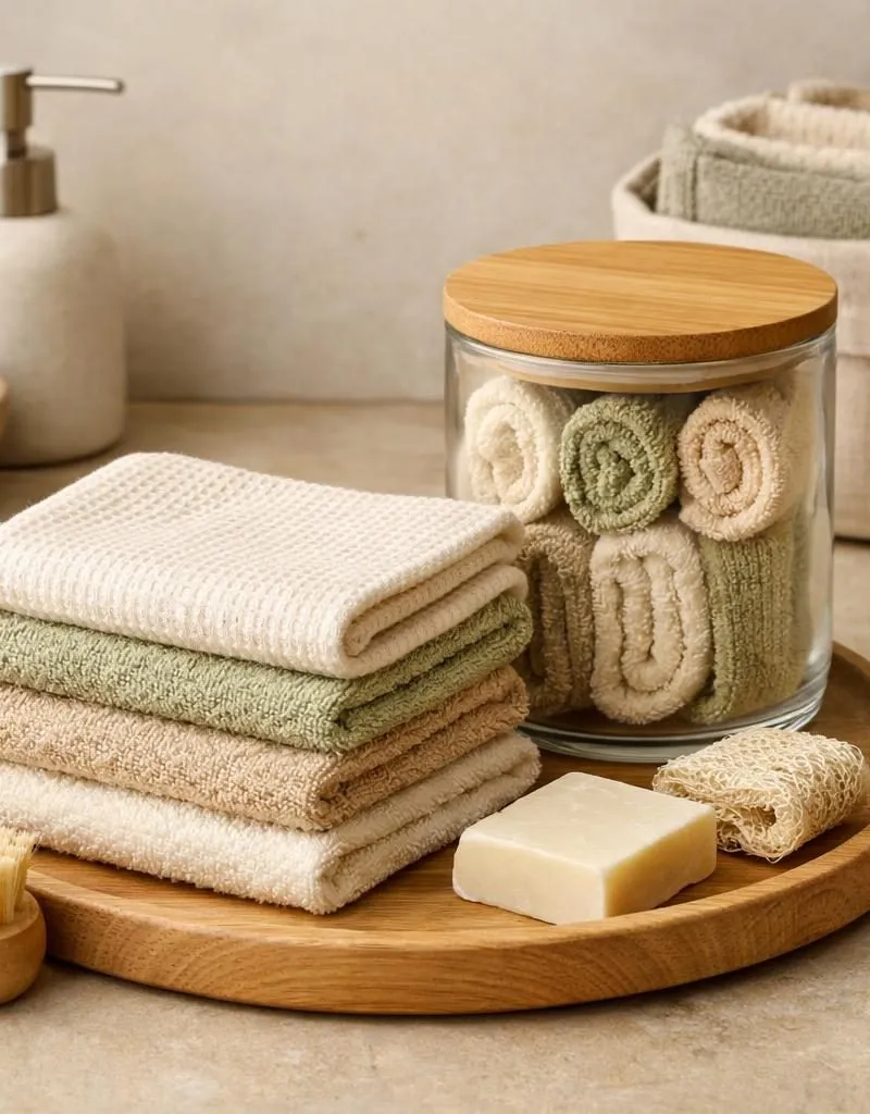 Herbruikbare schoonmaakdoekjes — plastic-vrij alternatief in Schoonmaakdoeken