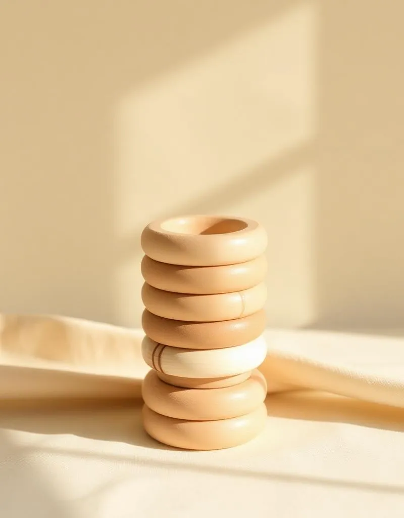 Houten stapeltoren (Montessori) — plastic-vrij alternatief in Houten speelgoed