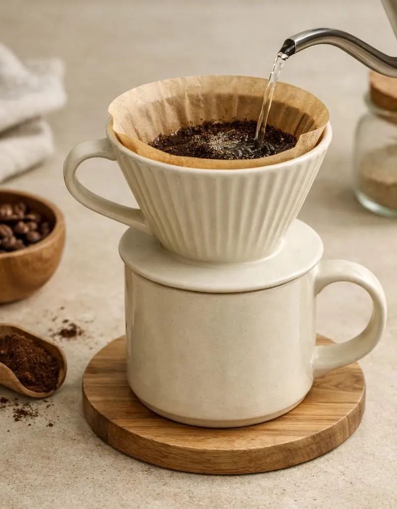 Keramische pour-over dripper — plastic-vrij alternatief in Koffie & thee
