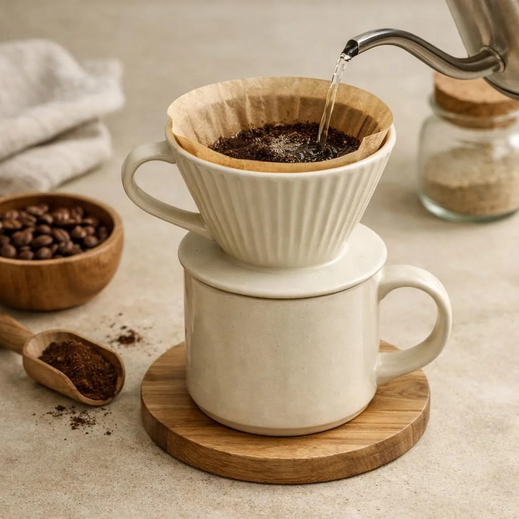 Keramische pour-over dripper — plastic-vrij alternatief in Koffie & thee