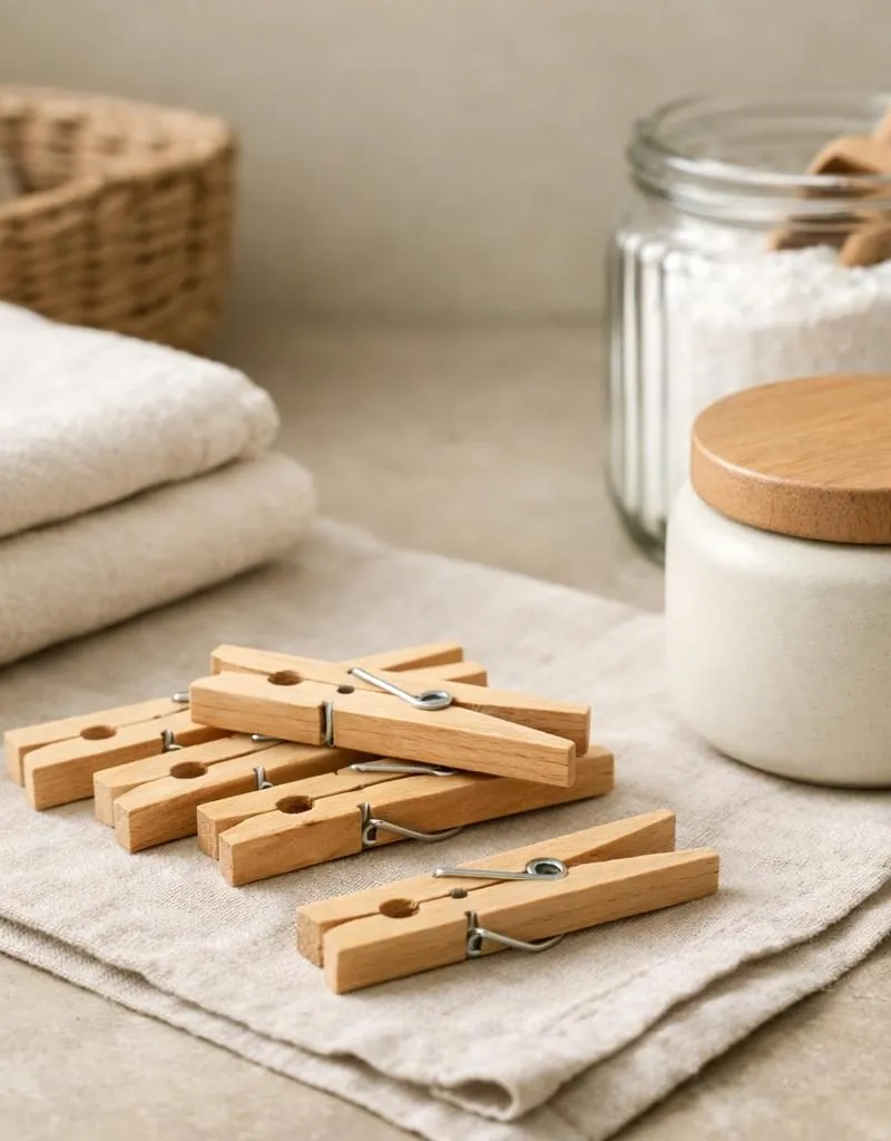 Plasticvrije wasknijpers (hout) — plastic-vrij alternatief in Drogen