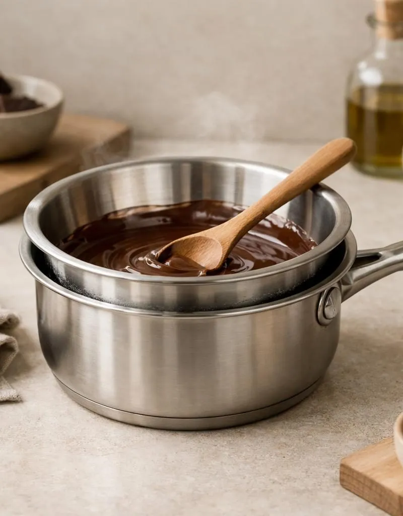 RVS au-bain-marie pan — plastic-vrij alternatief in Keukengerei