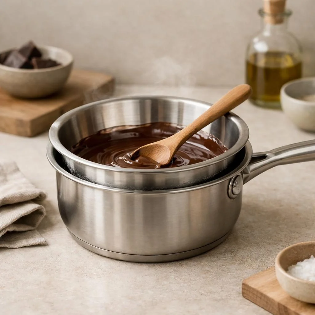 RVS au-bain-marie pan — plastic-vrij alternatief in Keukengerei