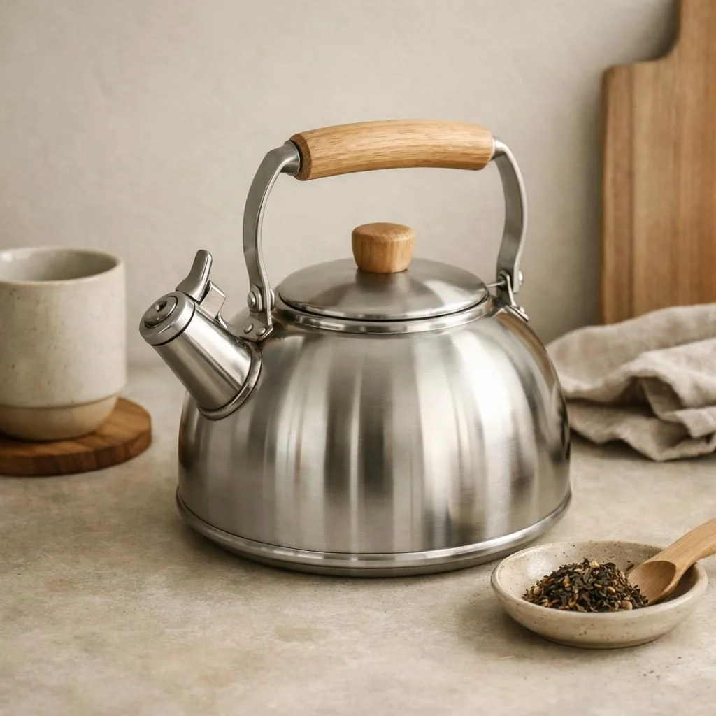 RVS fluitketel — plastic-vrij alternatief in Koffie & thee