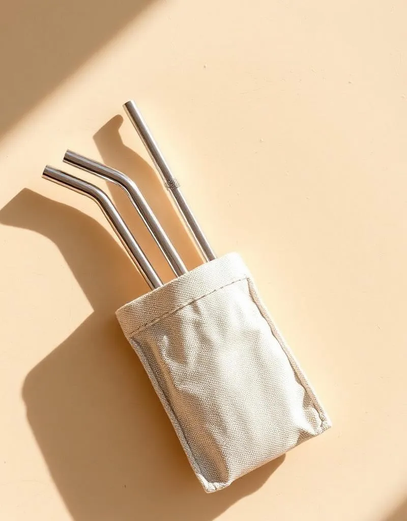 RVS rietjes (set met borstel) — plastic-vrij alternatief in Plasticvrije lunch