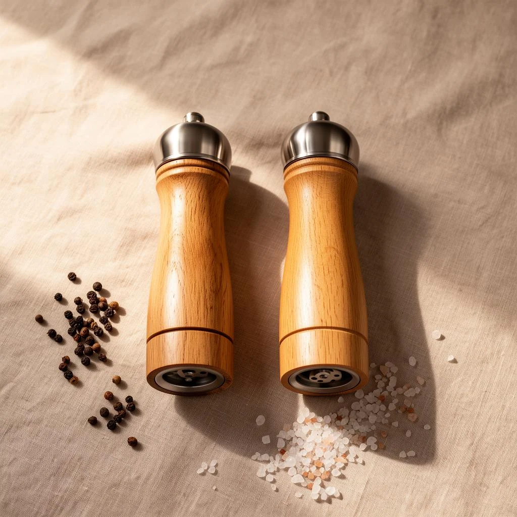 Plasticvrije zout- & pepermolen — plastic-vrij alternatief in Keukengerei